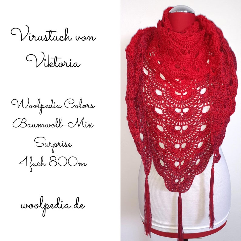 Virus Shawl Crochet Pattern PDF & Beginner Videos Etsy