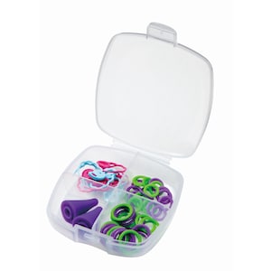 Clover knitting accessory kit stitch markers & stoppers