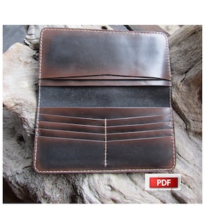 Modèle de portefeuille long-modèle de portefeuille d&#39;affaires-modèle de porte-cartes-portefeuille en cuir pdf