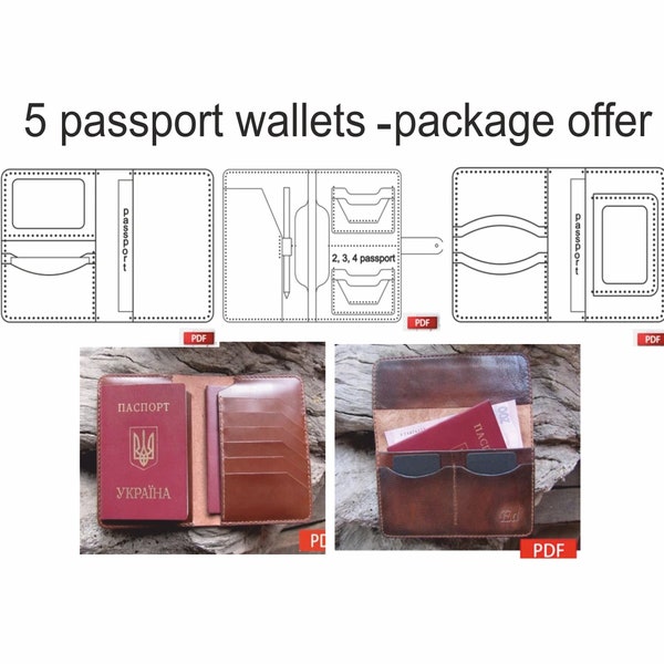 Passport Wallet Pattern Etsy