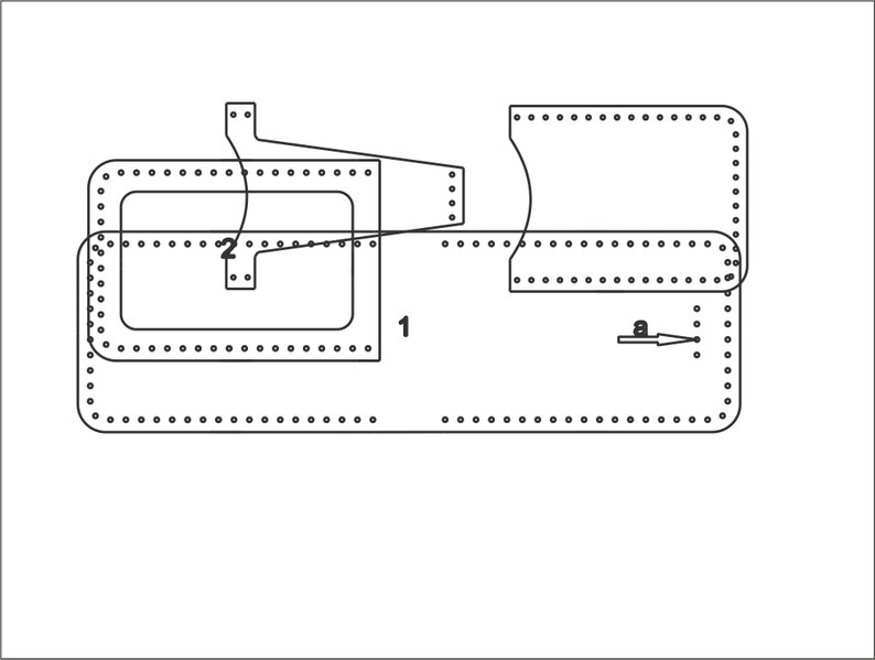 Card Wallet Template With Id Box-simple Wallet Pdf-wallet - Etsy