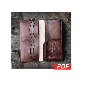 Leather Business Wallet Pattern with ID Window (PDF Pattern)