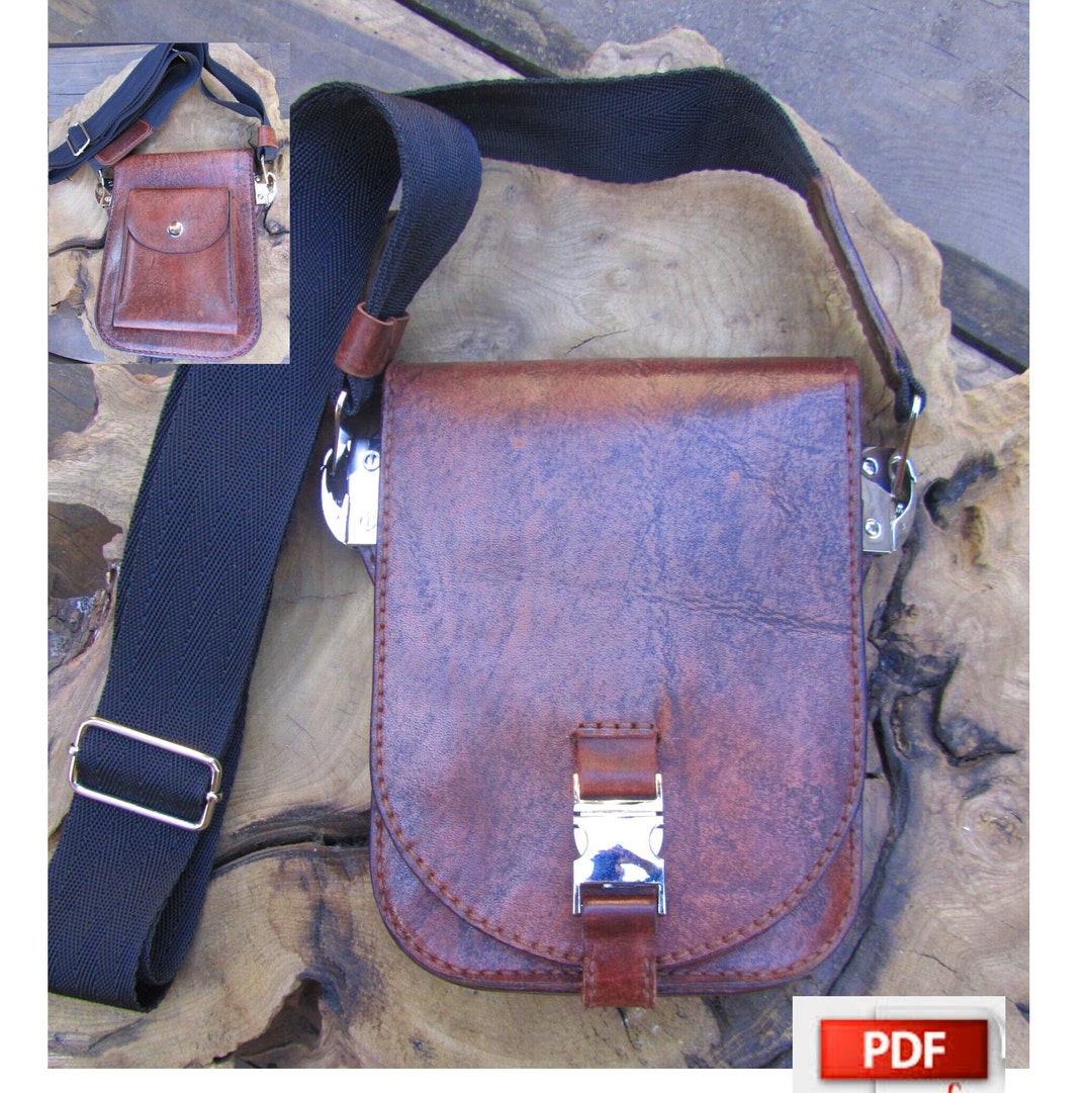 Leather Shoulder Bag Patternmen Messenger Bagcrossbody Etsy