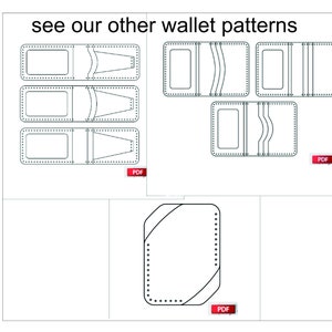 Card Holder Pattern wallet Pattern PDF leather Card Holder PDF Pattern ...