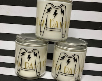 Ew, David! 8 oz Hand Poured candle inspired by Schitt's Creek Scented in crisp citrus. eucalyptus, cold morning air, meadow grass cedarwood