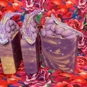 Goddess Athena Lavender Soap scented in lavender Greek Goddess August Feather Handmade Cold Process Soap