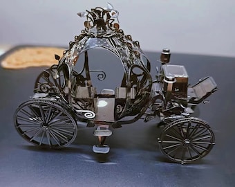 3D Metal Pumpkin Carriage Puzzle: DIY Kit