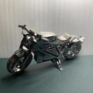 3D Metal Motorcycle Puzzle: DIY Mechanical Model Kit image 7