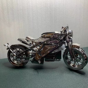 3D Metal Motorcycle Puzzle: DIY Mechanical Model Kit image 9