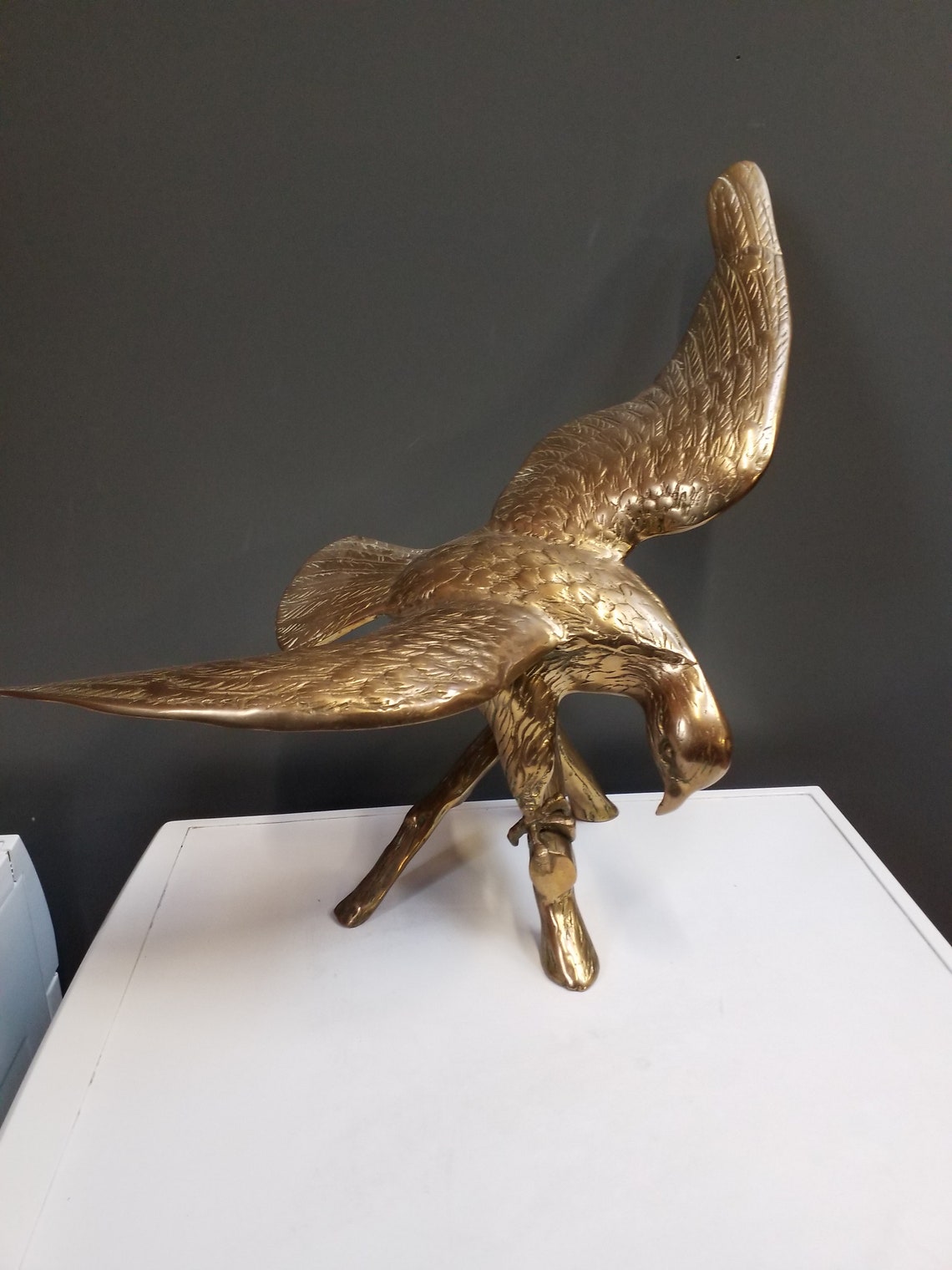 Stunning Brass Eagle Etsy