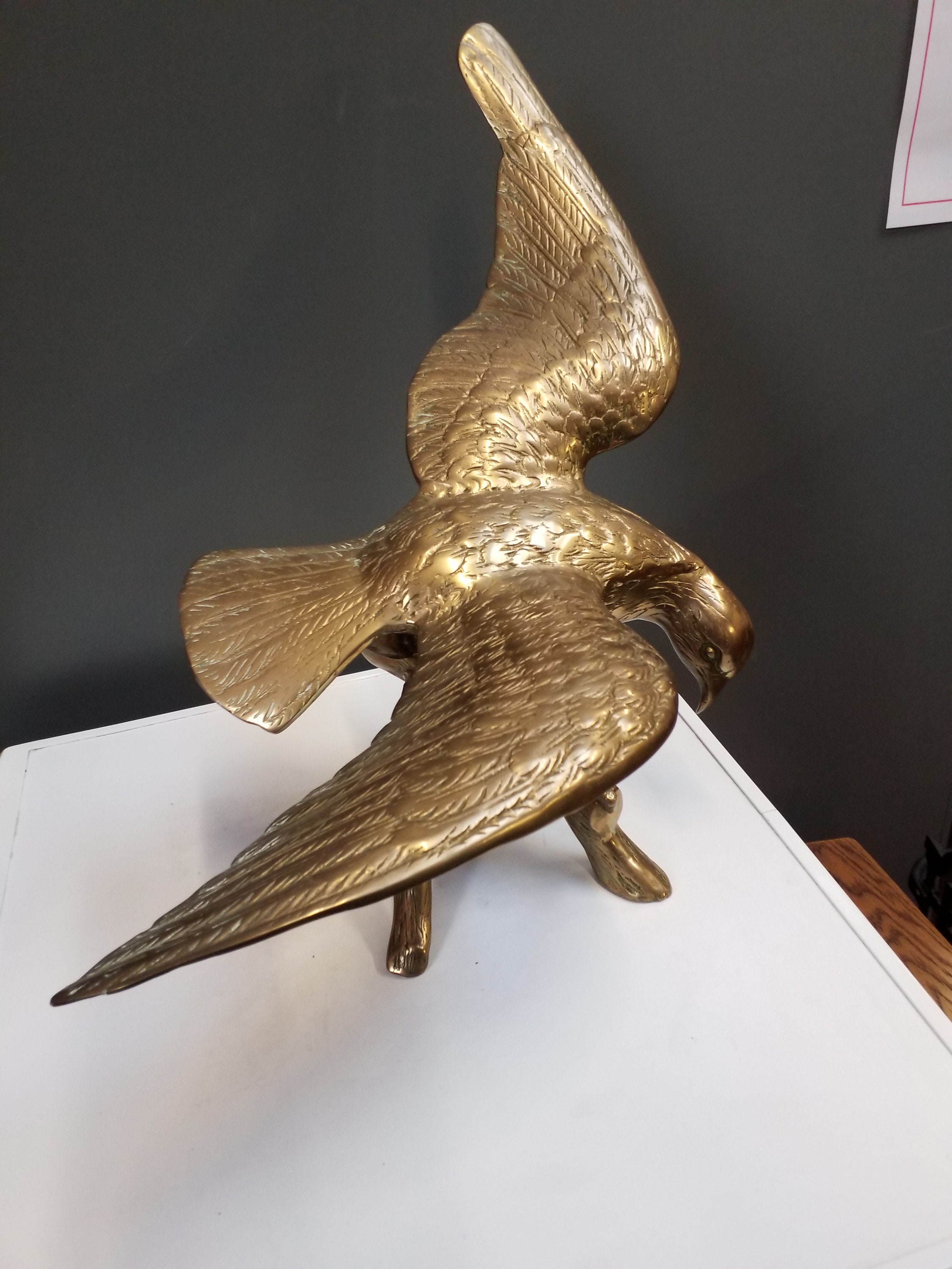 Stunning Brass Eagle Etsy
