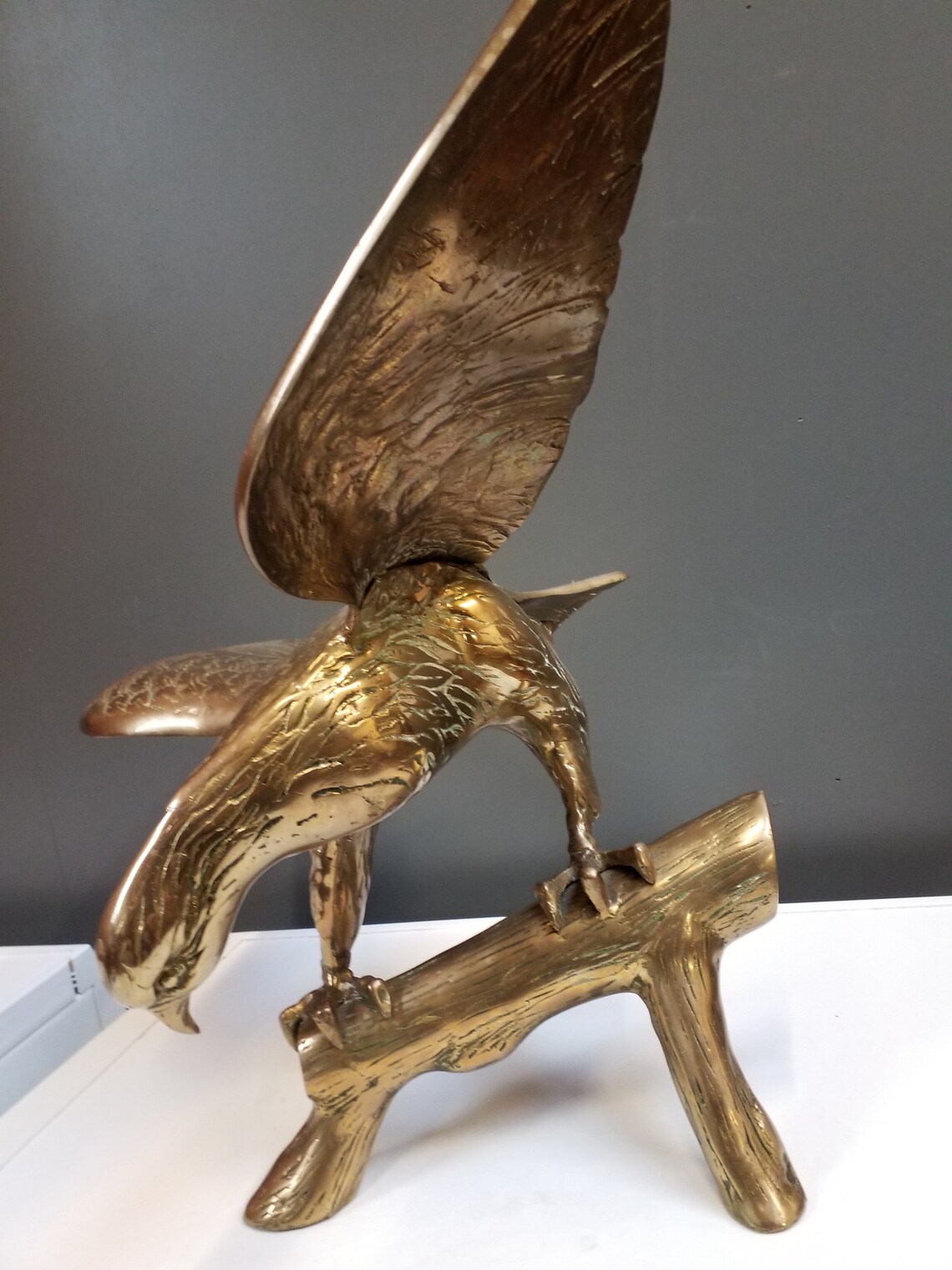 Stunning Brass Eagle Etsy
