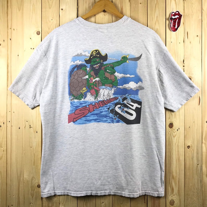 vintage teenage mutant ninja turtles movie cartoon 90s era shirt