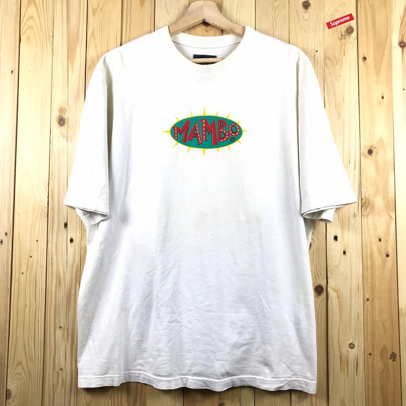 90s mambo beachnik spiritual biglogo spellout mambo australia shirt