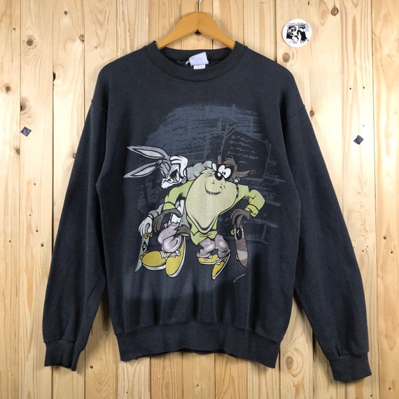Vintage legend cartoon tazmanian looney tunes swea