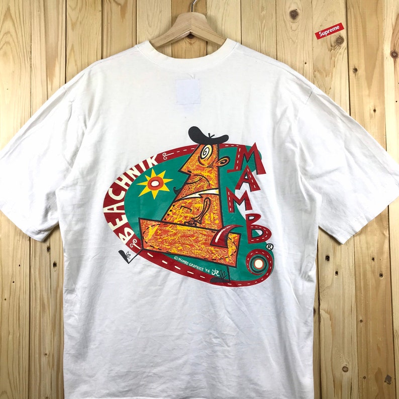 90s mambo beachnik spiritual biglogo spellout mambo australia shirt