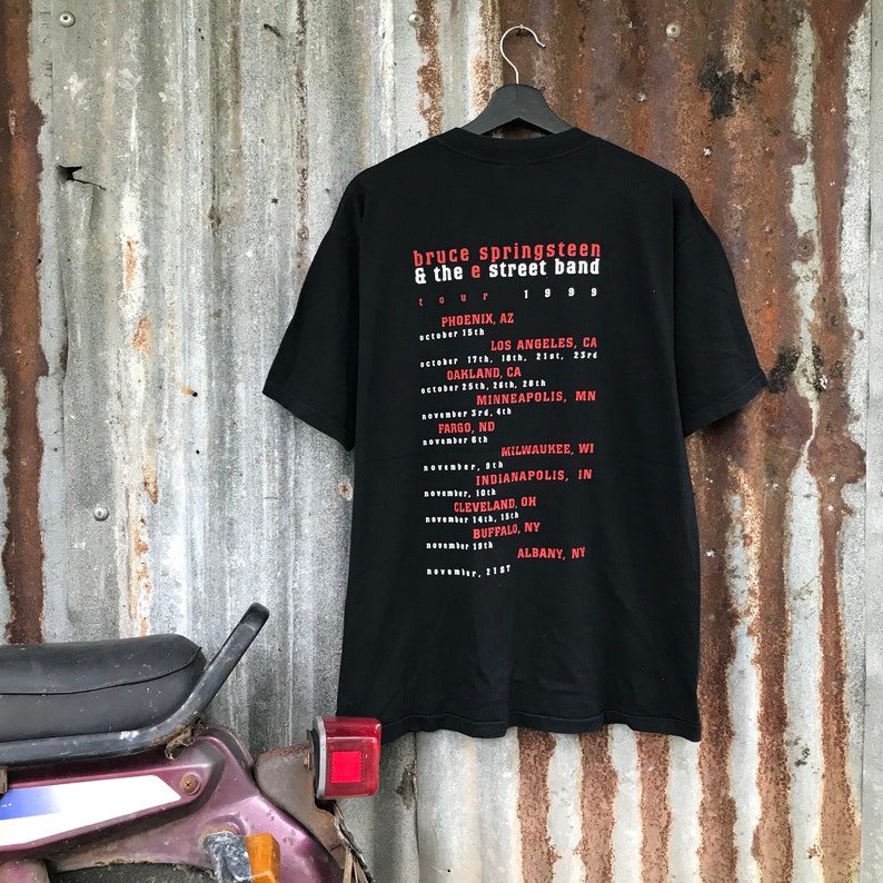 Vintage band Vtg 90s bruce springteen and the E street band black shirt DEADSTOCK condition