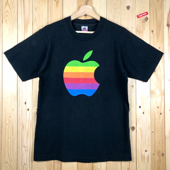 Vintage apple computer rainbow apple logo computer