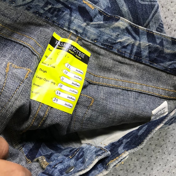 Vintage Fullprint Smile Logo Jeans 