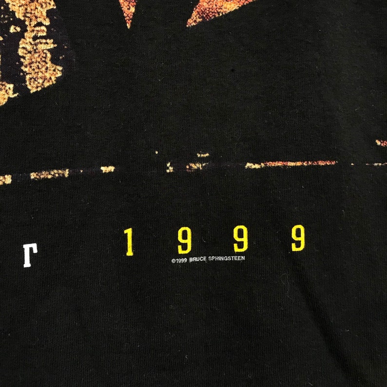Vintage band Vtg 90s bruce springteen and the E street band black shirt DEADSTOCK condition