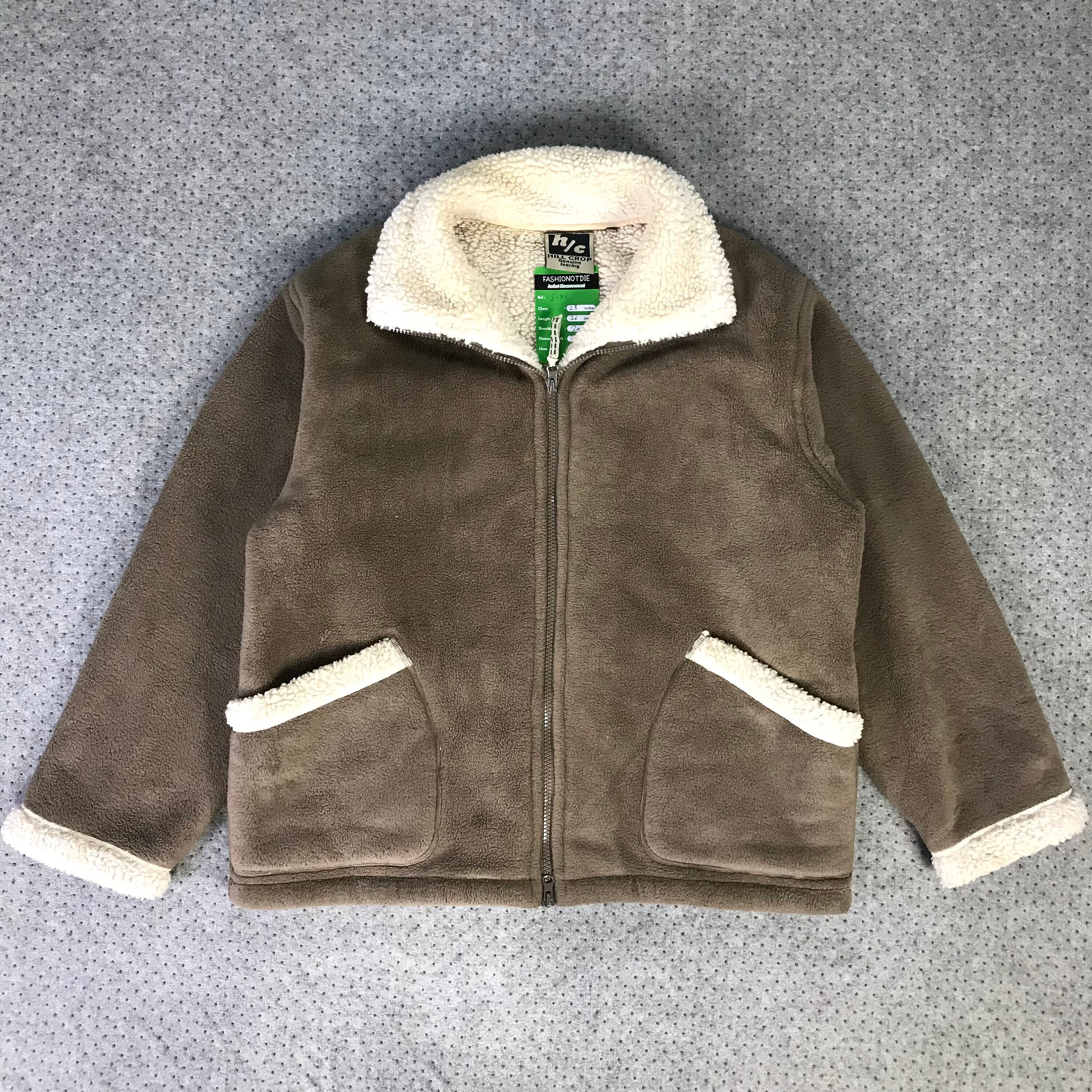 Crop Sherpa Jacket Bomber Style 