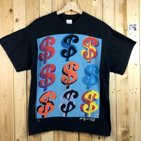 Vintage 1990s andy warhol biglogo spellout / andy