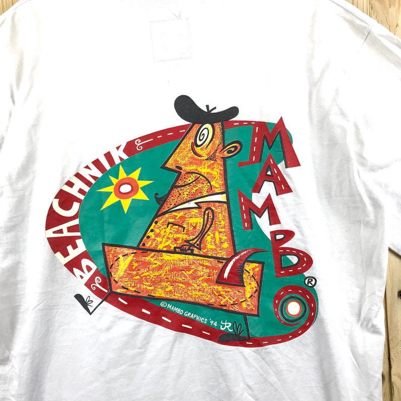 90s mambo beachnik spiritual biglogo spellout mambo australia shirt