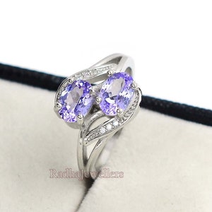 Natural Tanzanite Ring, 925 Sterling Silver, Tanzanite Ring, December Birthstone, Promise Ring, Tanzanite Jewelry, Women Ring, Gift For Her