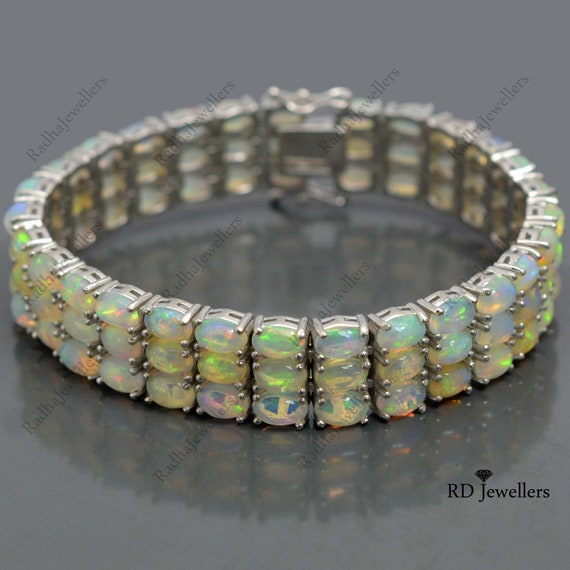 Jewelry Color Light Ice Strain Bracelet Natural Opal Stone Strand Stretch  Bracelets&Bangles Friend Gift Jewelry - Walmart.com