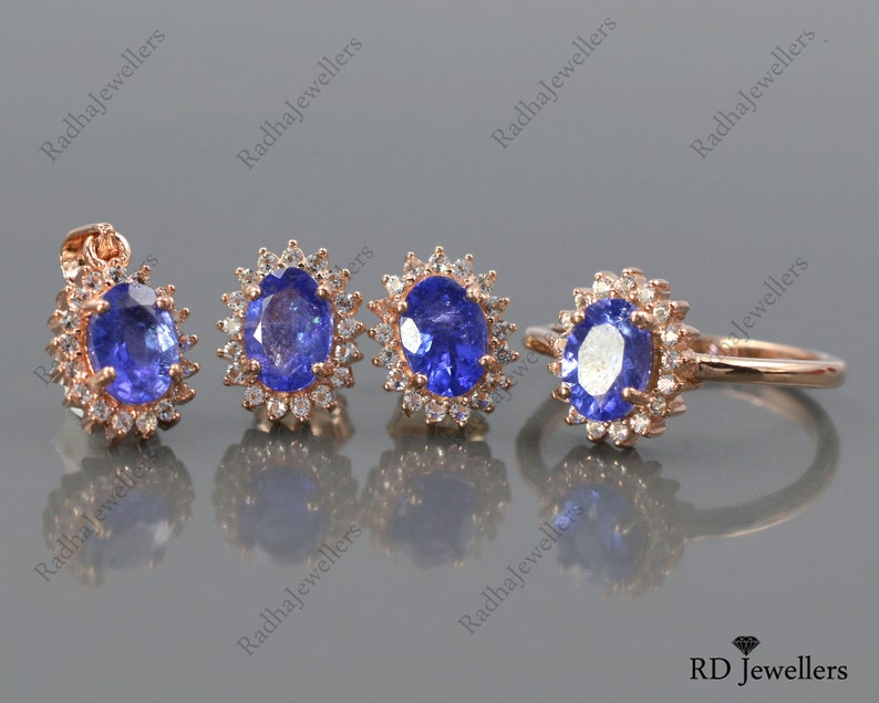 Sterling Silver 925 Genuine Natural Blue Violet Tanzanite Dangle Earrings Sterling Silver 925 Genuine Natural Blue Violet Tanzanite Dangle Earrings