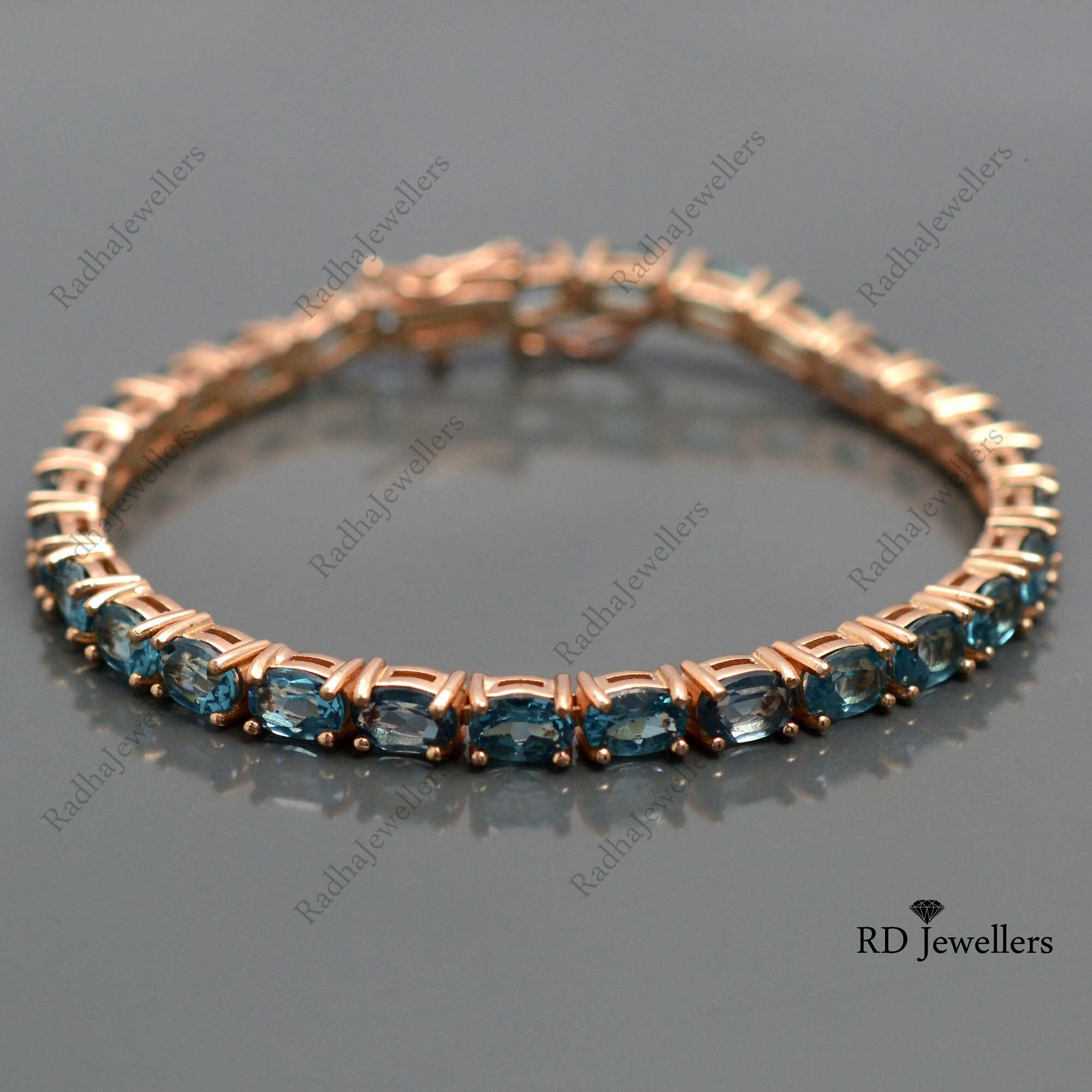 London blue topaz bracelet main image 0