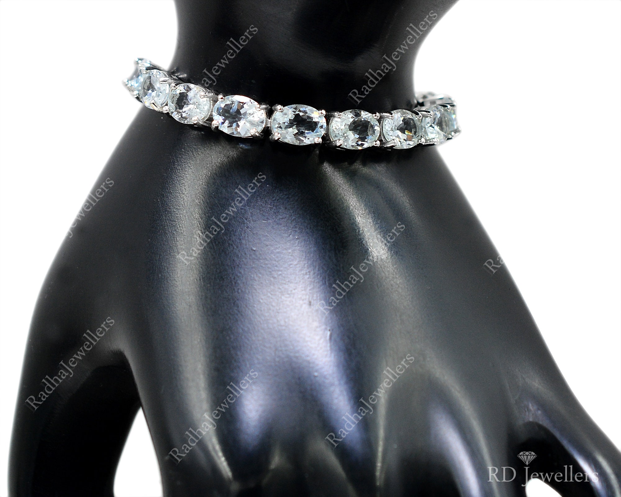 Aquamarine bolo bracelet sale