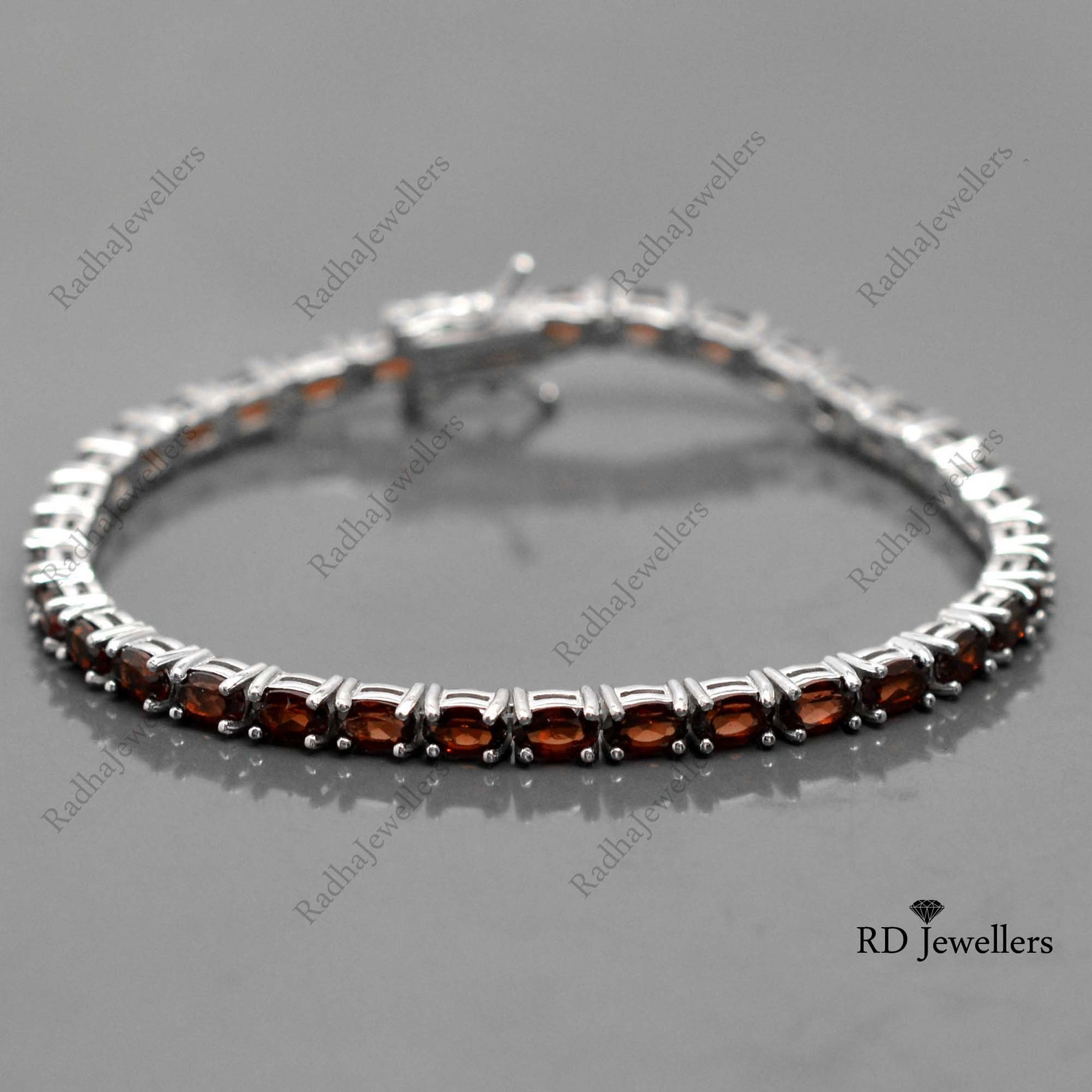 Natural Bracelet Tennis Bracelet 925 Sterling Silver Etsy