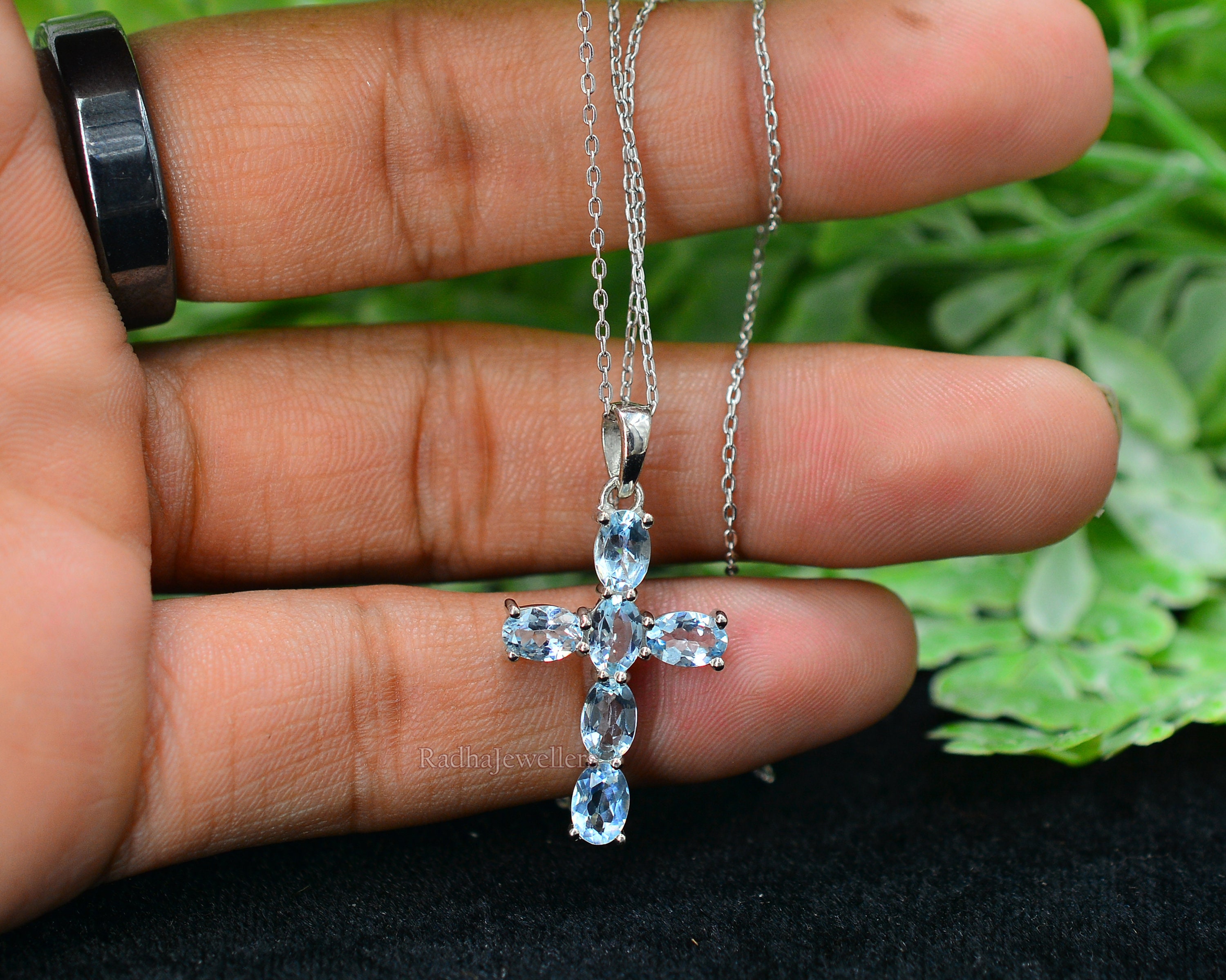 Collana Croce per Donna Argento Sterling 925 5A CZ Collane | FindTheDeal