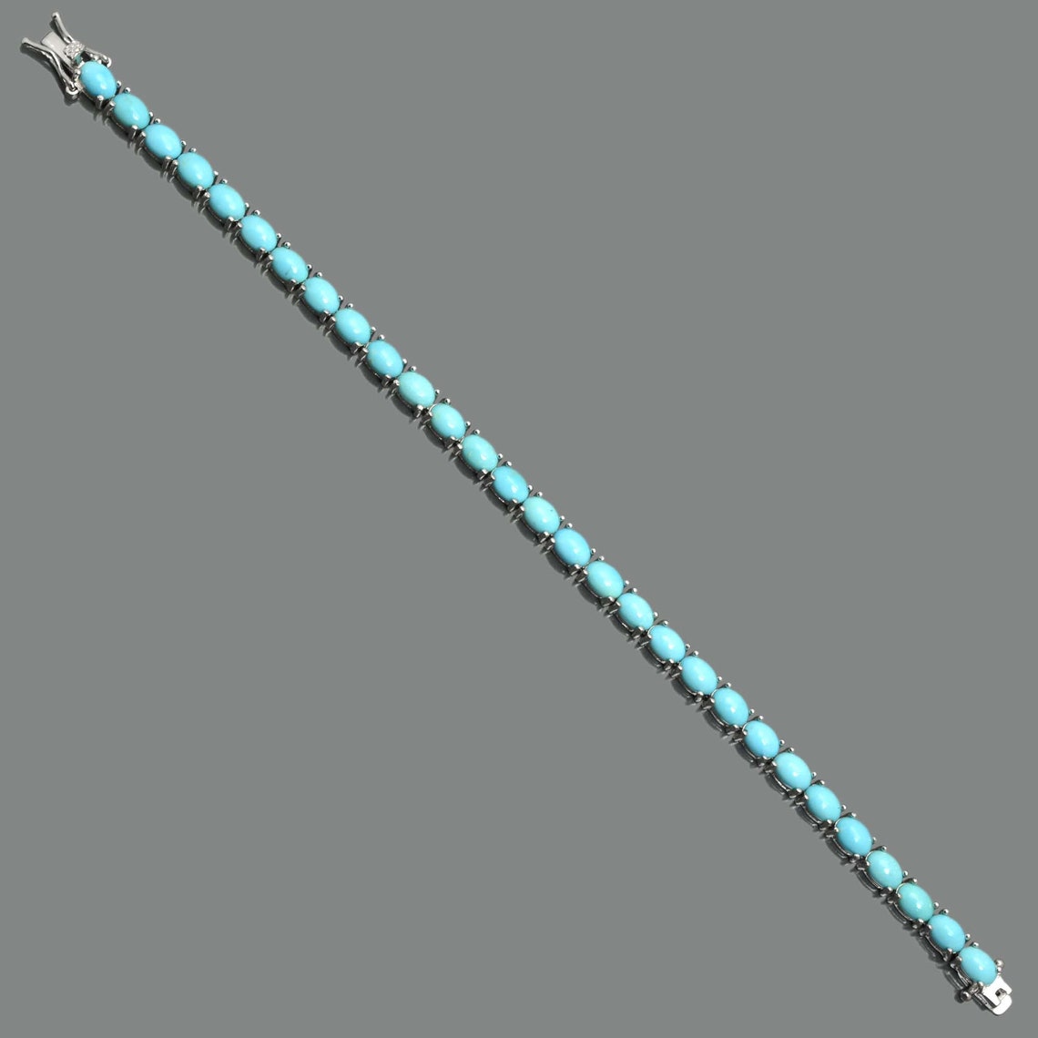 Turquoise sparkling slider tennis bracelet Clearance