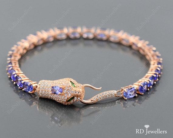 Tanzanite bracelet shop etsy