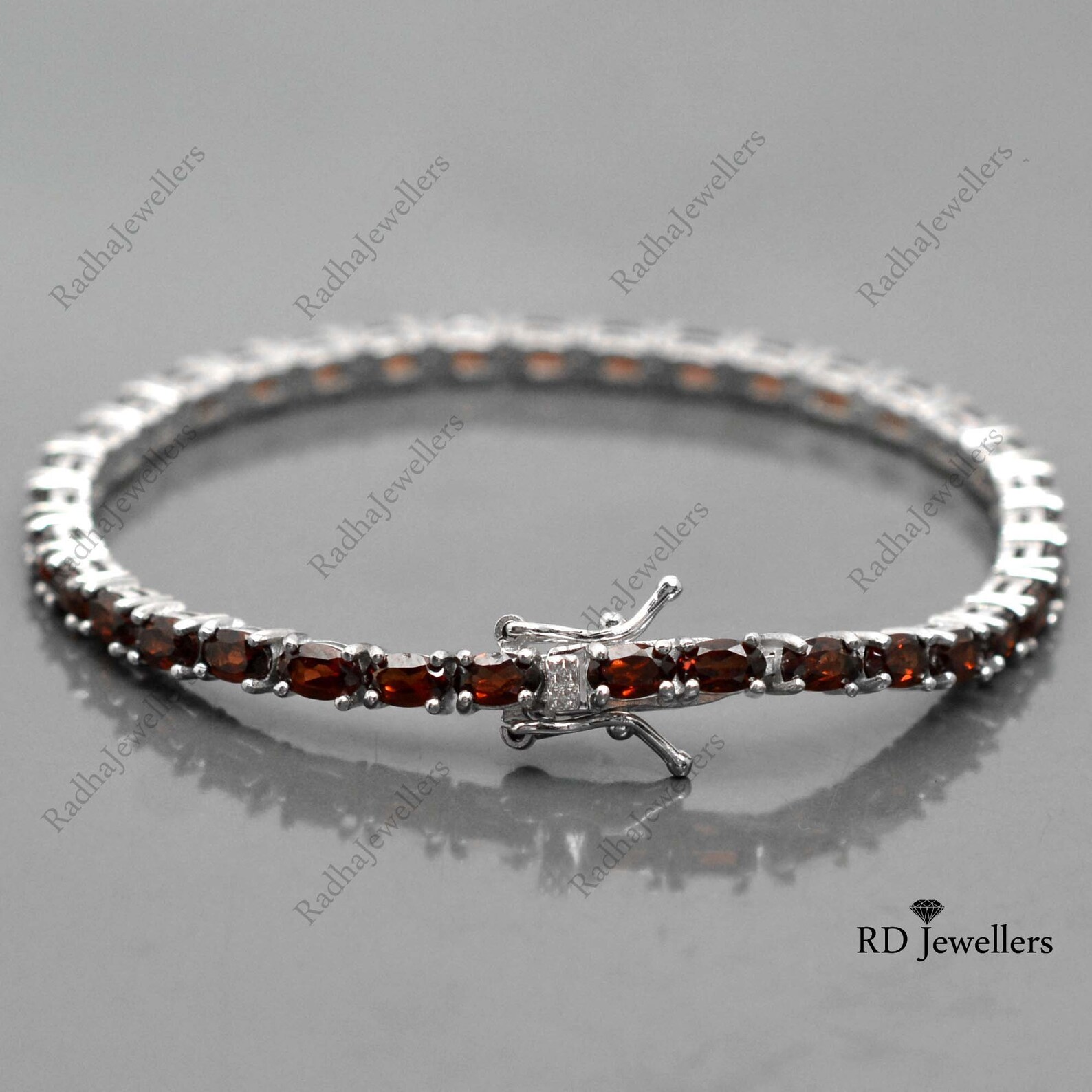 Natural Bracelet Tennis Bracelet 925 Sterling Silver Etsy