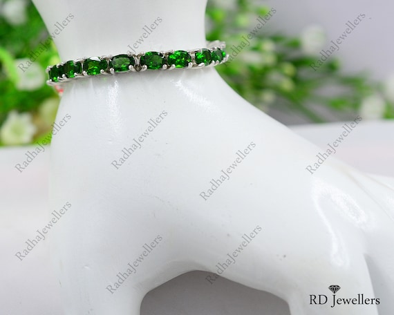 Chrome shop diopside bracelet
