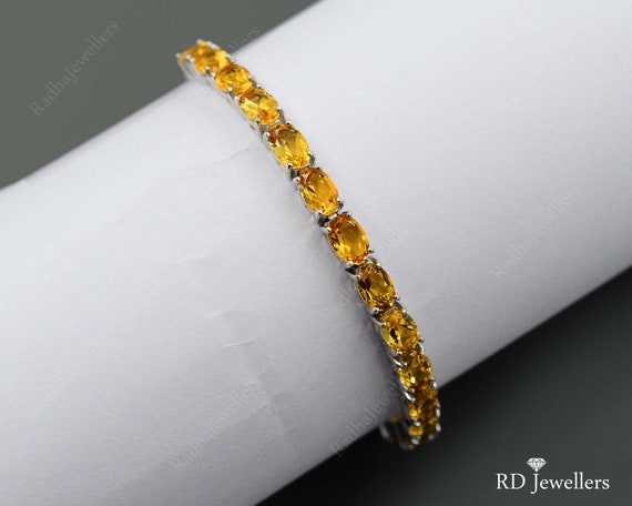 Citrine bracelet shop etsy