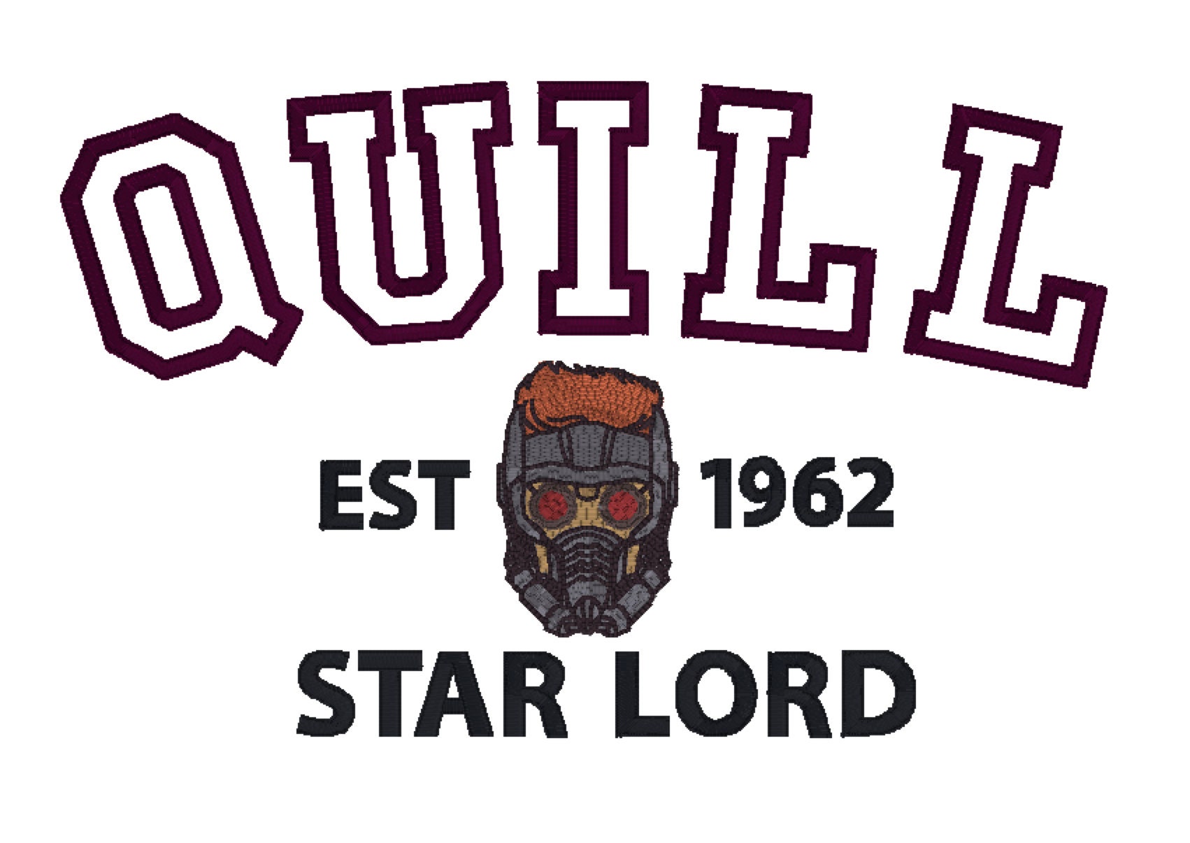 Star Lord Marvel Avengers Patch Design for Machine 