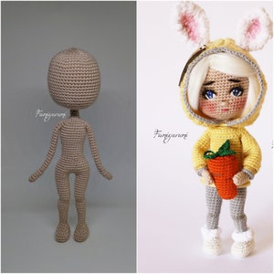 Amigurumi Doll base pattern-Pupu body