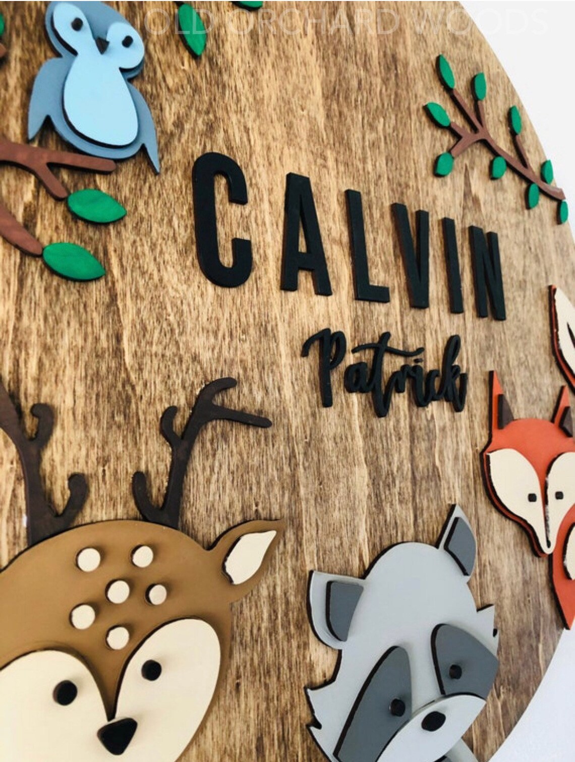 Woodland Nursery Name Sign Woodland Nursery Sign Woodland Etsy