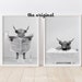 Scottish highland cattle in bathtub Print, Cow in Toilet,Kids Bathroom Print, Animal in bathtub, Highland Cow in Tub Print,Whimsy Animal Art