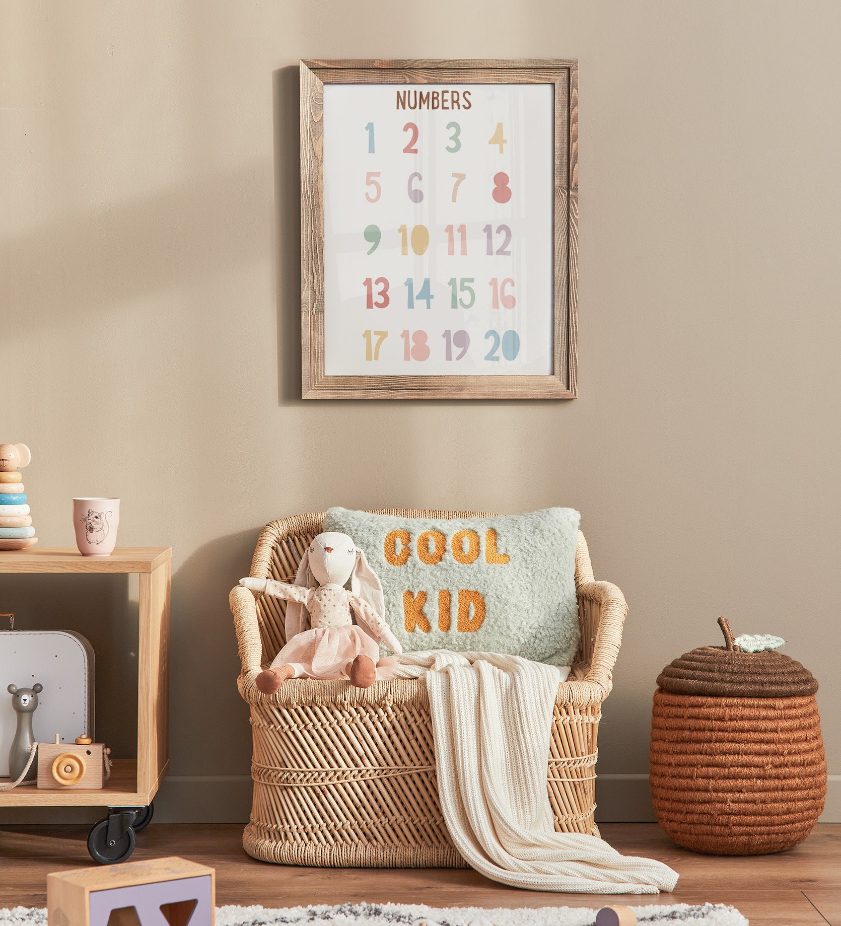 count to 20 printable rainbow numbers 1 20 classroom