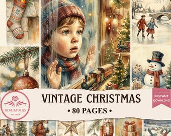 Páginas de diario de recortes "Sueños californianos retro" / Artículos efímeros vintage de Los Ángeles de los años 50 en tonos pastel / Kit de álbum de recortes imprimible estilo cottagecore — Rose & Pages