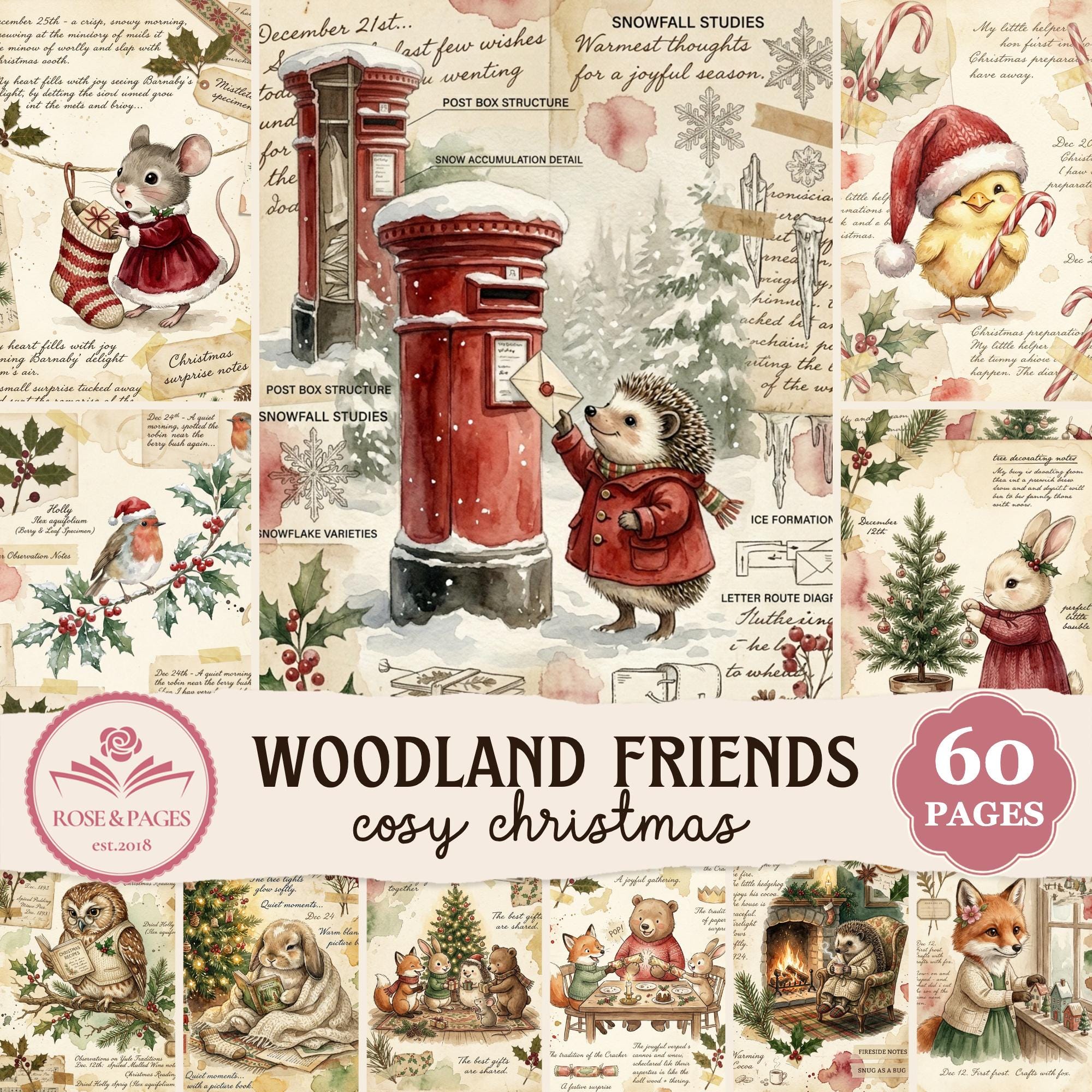 Christmas Junk Journal - Etsy
