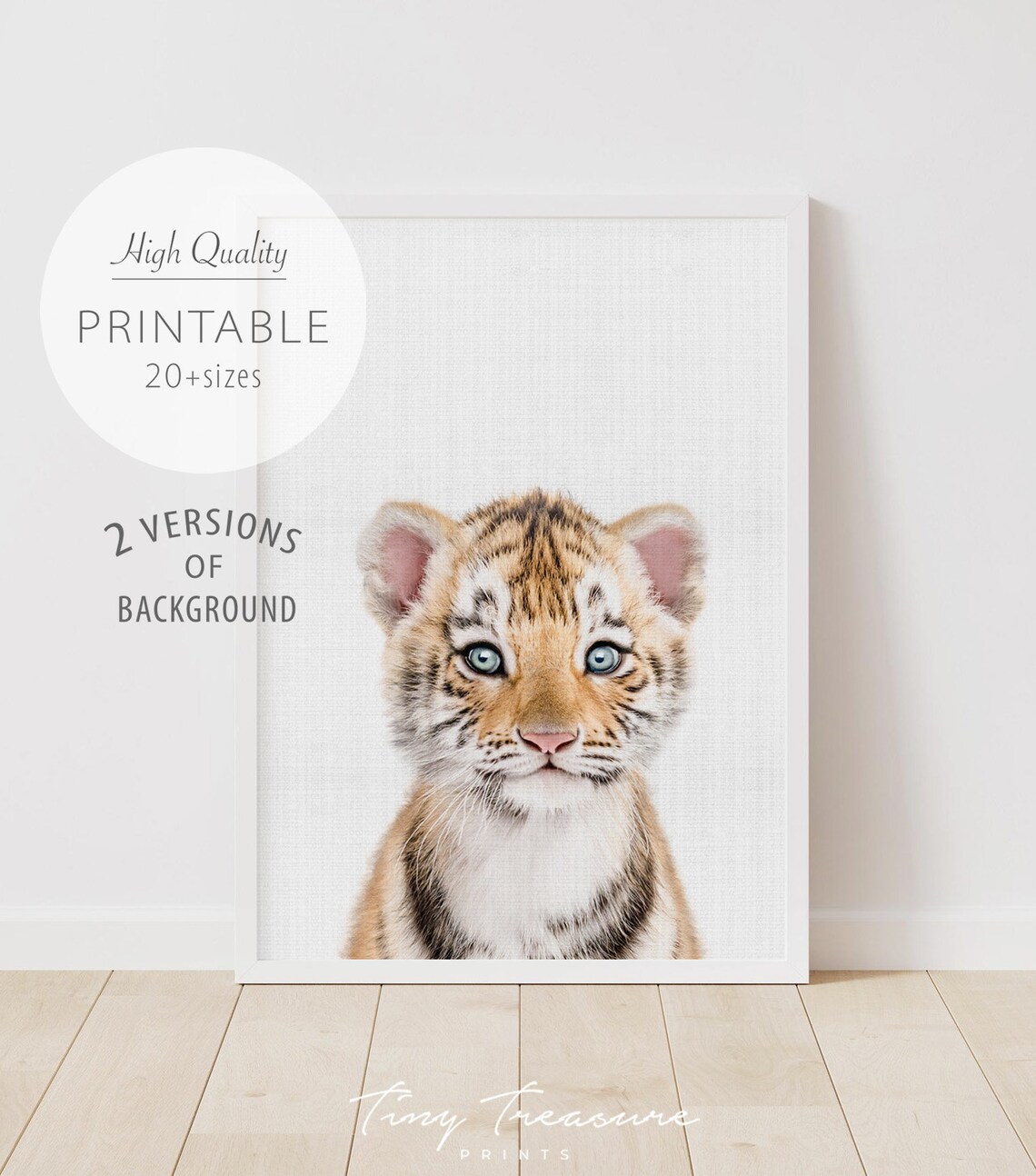 Baby Tiger Print Nursery Baby Safari Print Tiger Digital Etsy