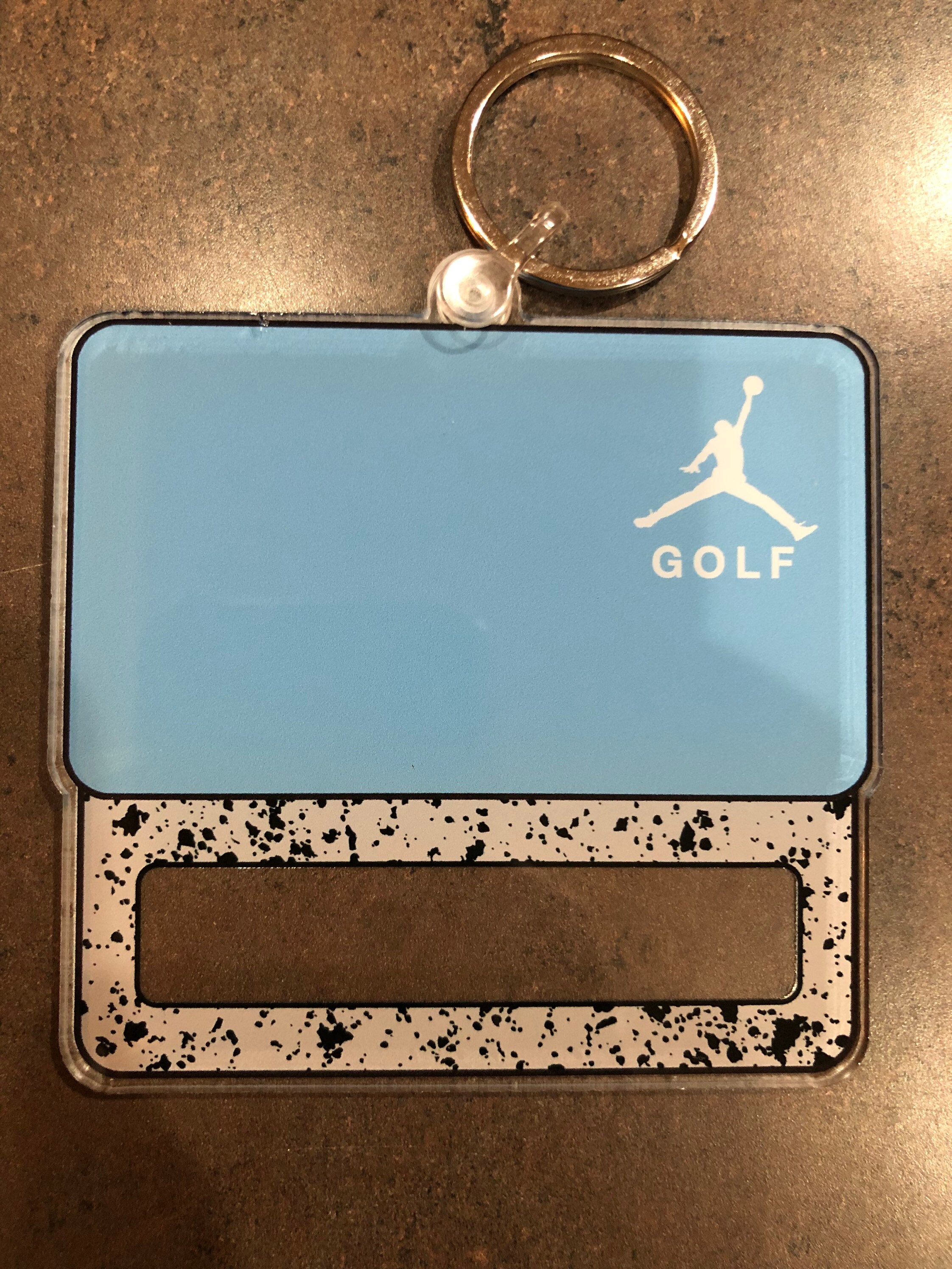 Michael Air Jordan Golf Bag Tag Luggage Suitcase Keychain Black