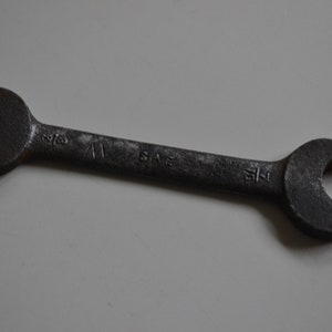 Vintage SAE 7/16" 3/8" Open Ended Spanner Wrench