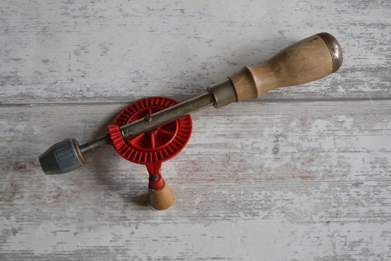 Vintage Small Egg Beater Hand Drill With Nylon Drive Wheel Etsy